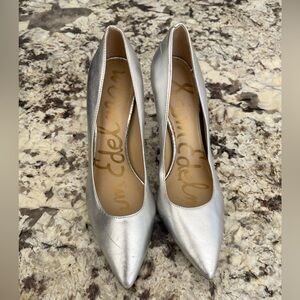 Sam Edelman silver heels
